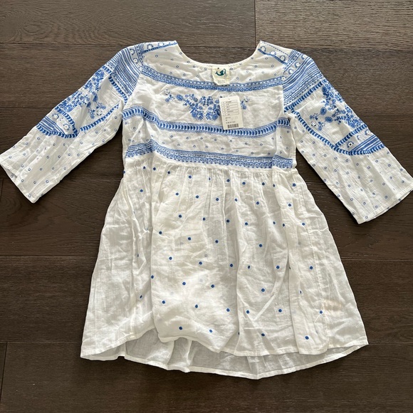 Womens Anthropologie cotton Peplum with sleeves - Picture 1 of 9